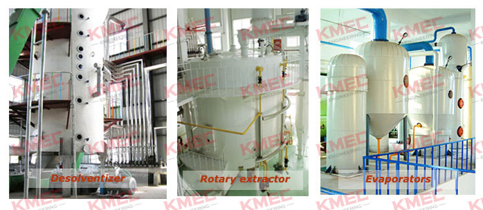 main machinery for solvent extraction process